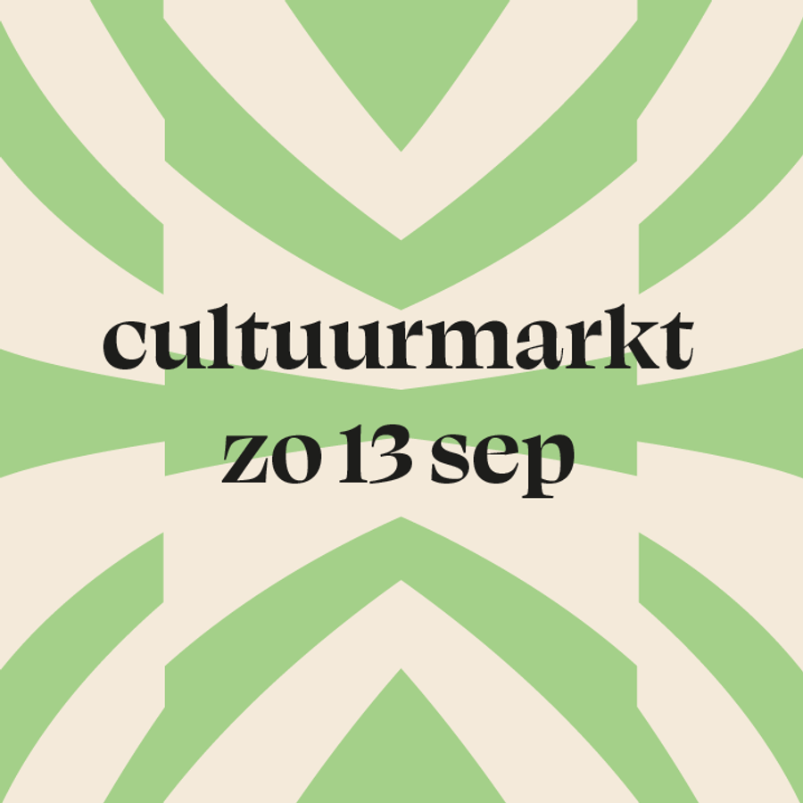 cultuurmarkt zo 13 sep