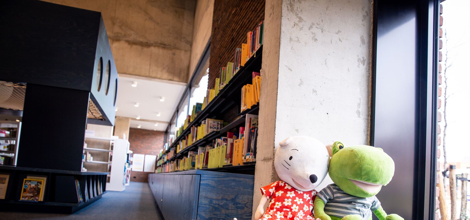 knuffels in bibliotheek Turnhout