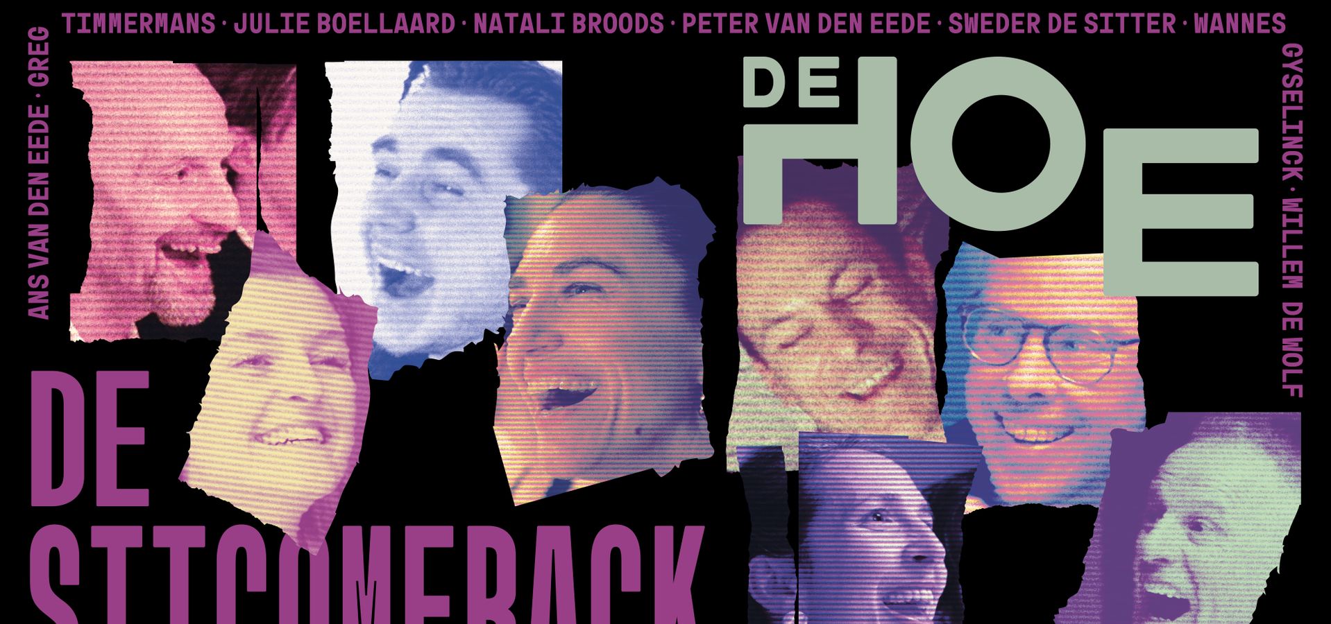 promobeeld SITCOMEBACK: collage acteurs DE HOE