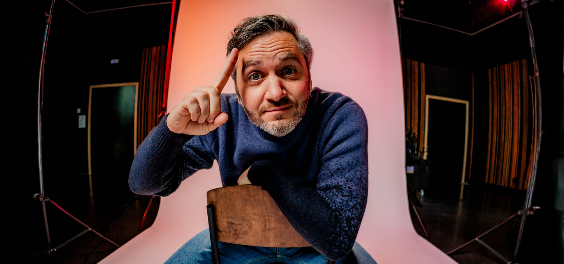 Promobeeld voor nieuwe show van Lieven Scheire