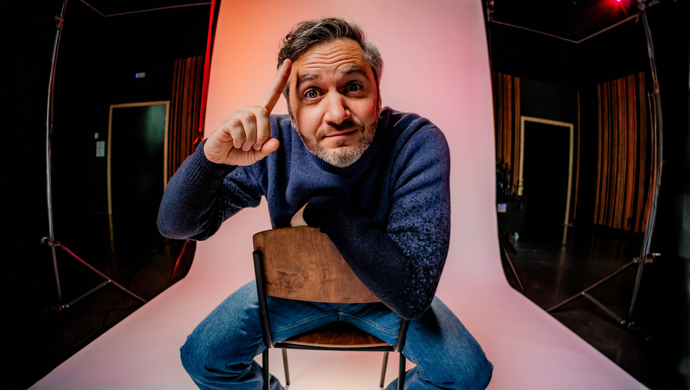 Promobeeld voor nieuwe show van Lieven Scheire