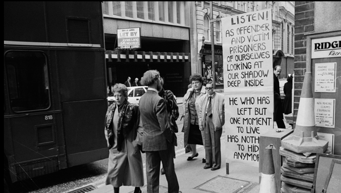 performance Ria Pacquée: Have you accepted that whatever seems to be is not, and that which seems not to be is?, London, 1991