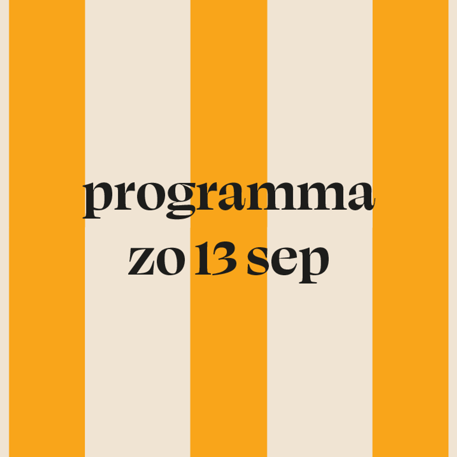 programma zo 13 sep