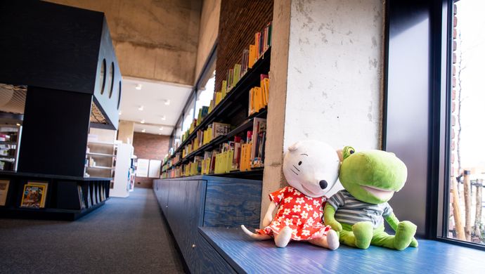 knuffels in bibliotheek Turnhout